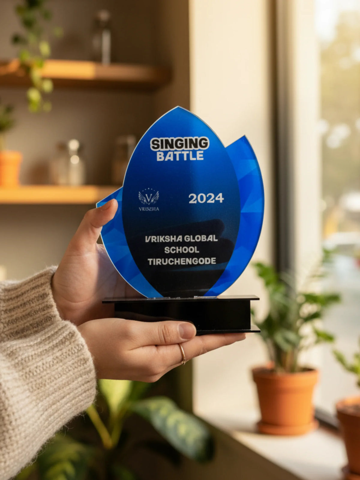 Singing Performance Trophy Online 2025 - Premium award for vocal competitions and music contests