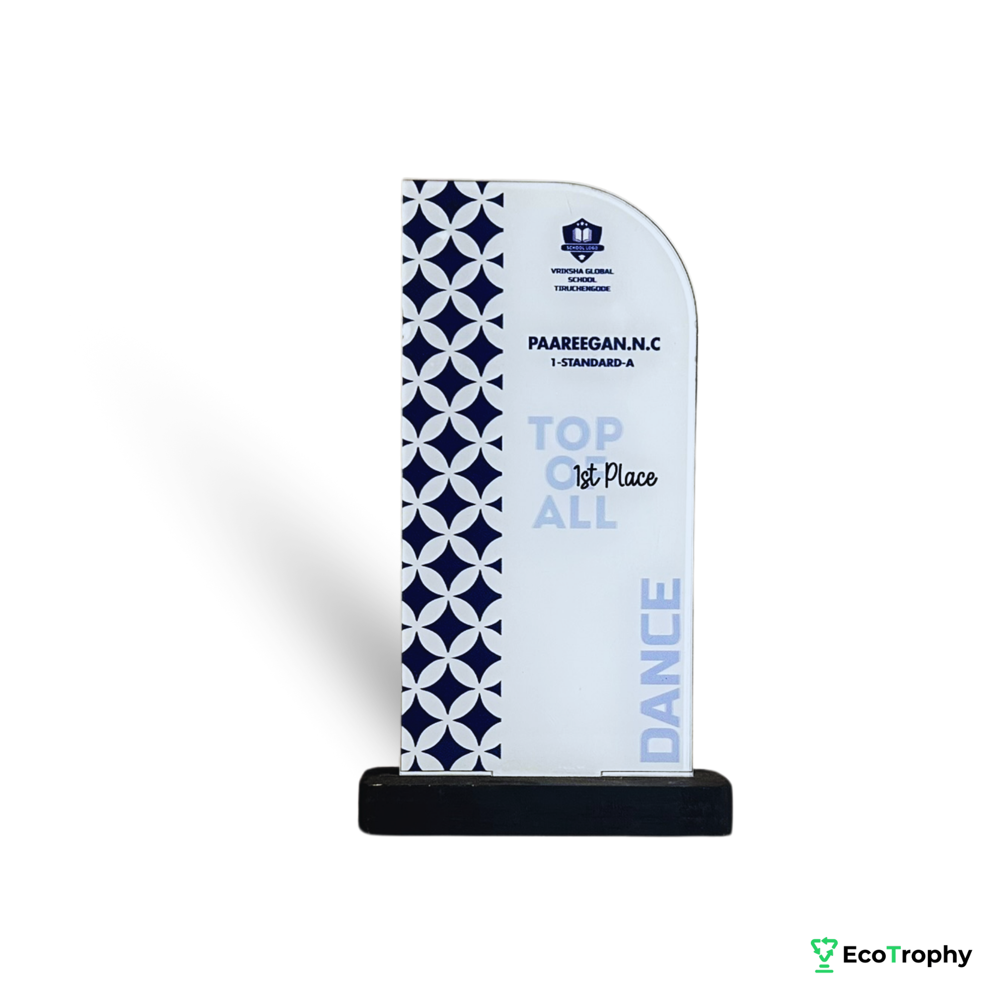 Personalized Dance Trophy - Modern Acrylic Design