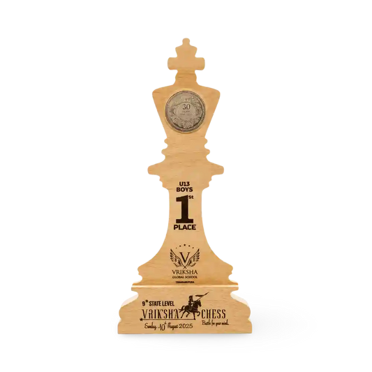 King trophy India – chess king award champion trophy EcoTrophy