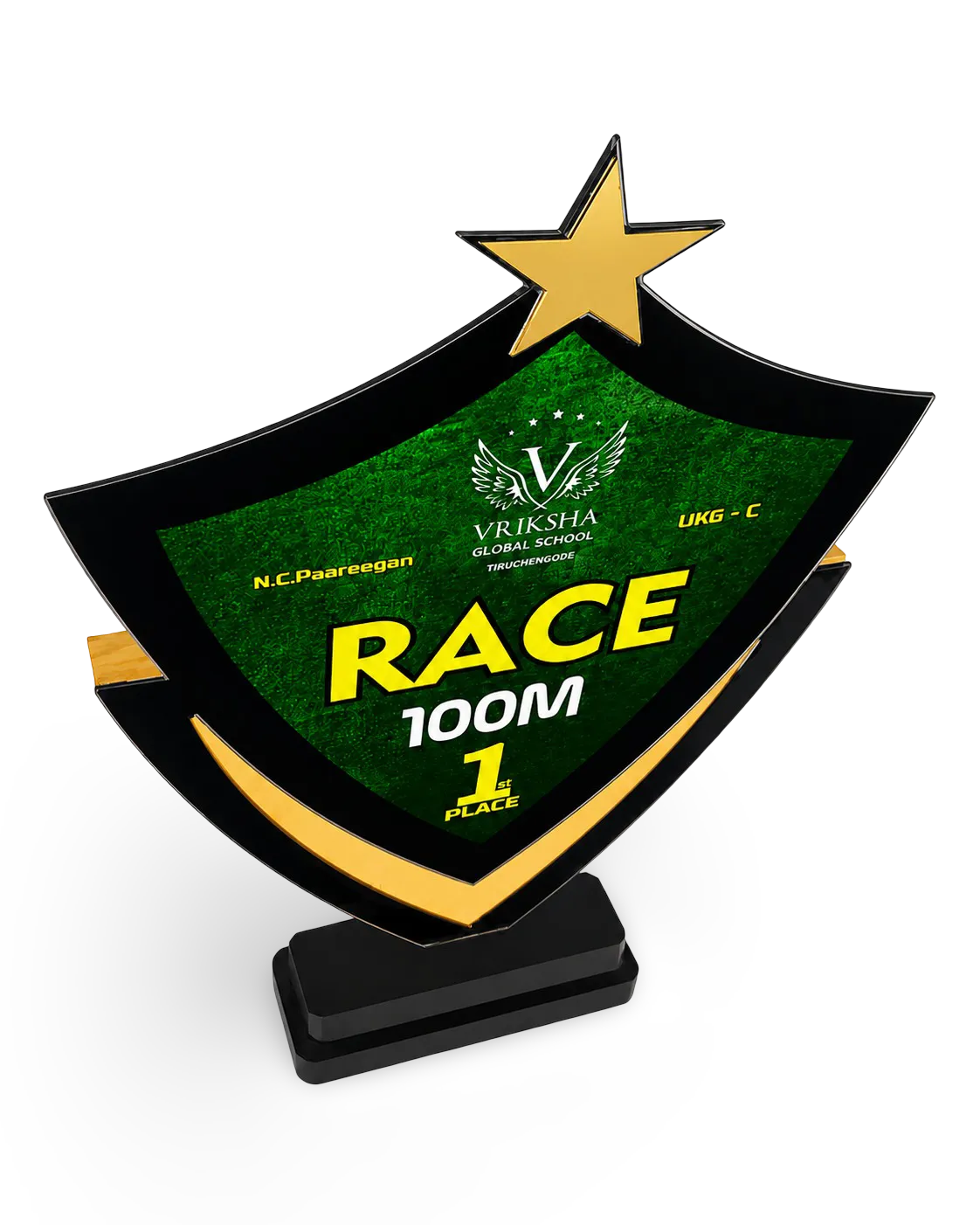 Unique Champion's Shield Trophy - Custom First Place Award