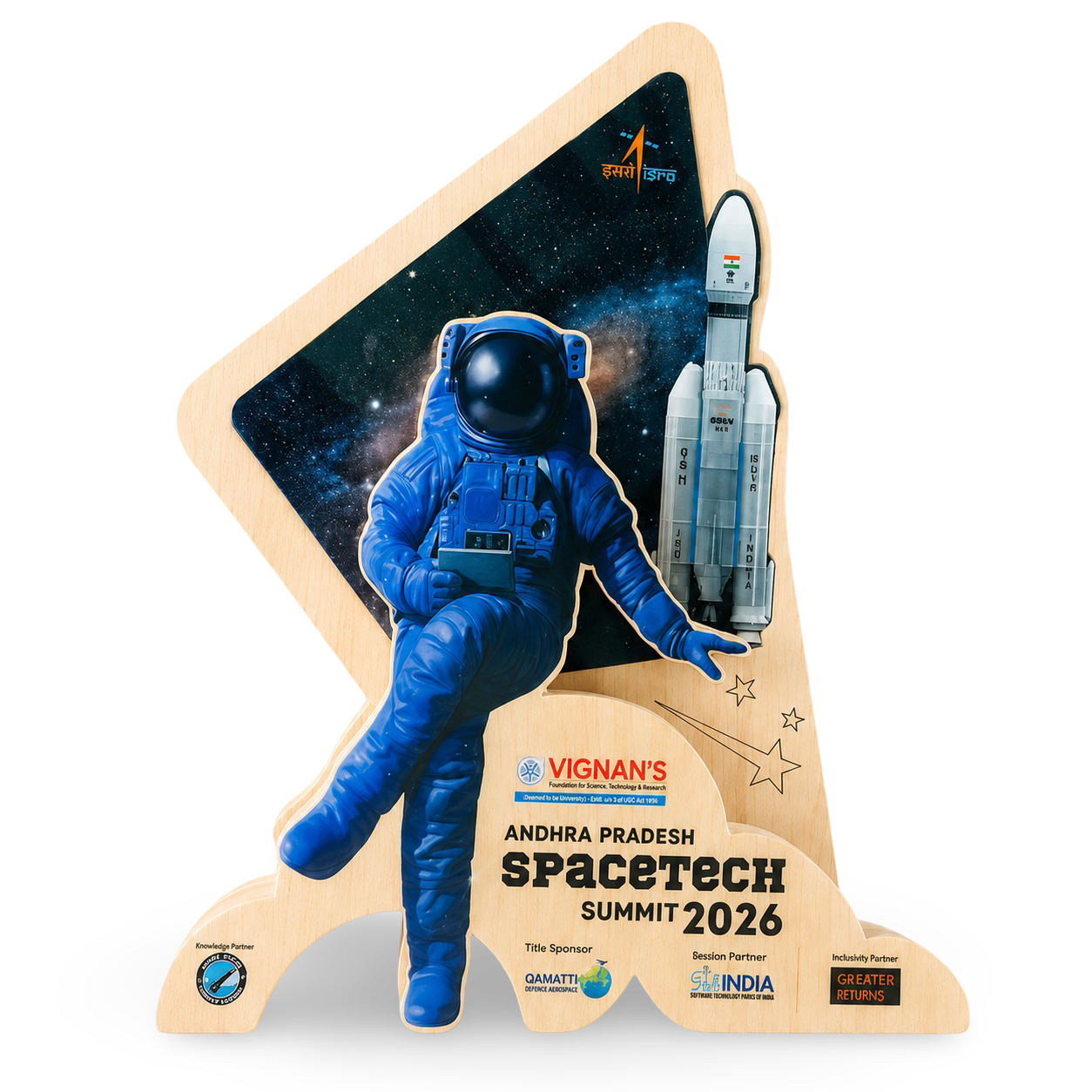 Customized Trophy Online - Scientist Award Space Theme