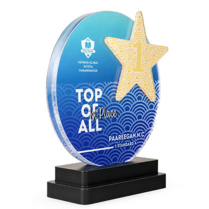 Crystal Award - Top Premium Trophy Star Design
