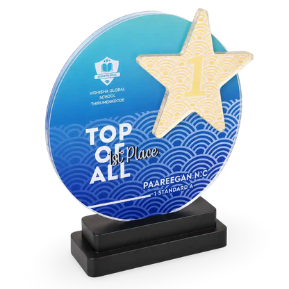 Crystal Award - Top Premium Trophy Star Design