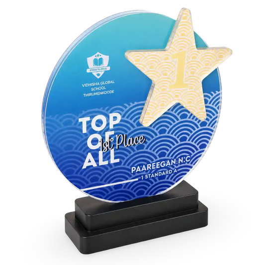 Crystal Award - Top Premium Trophy Star Design