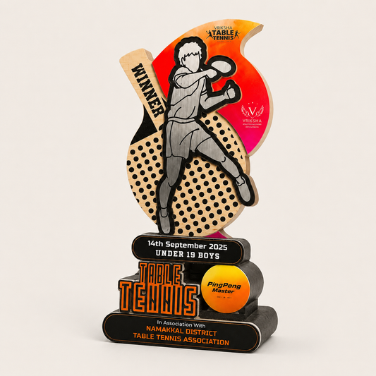 Premium Tennis Trophy – Customized Sports Trophy