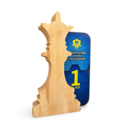 Chess Trophy - Queen Piece Design Champion