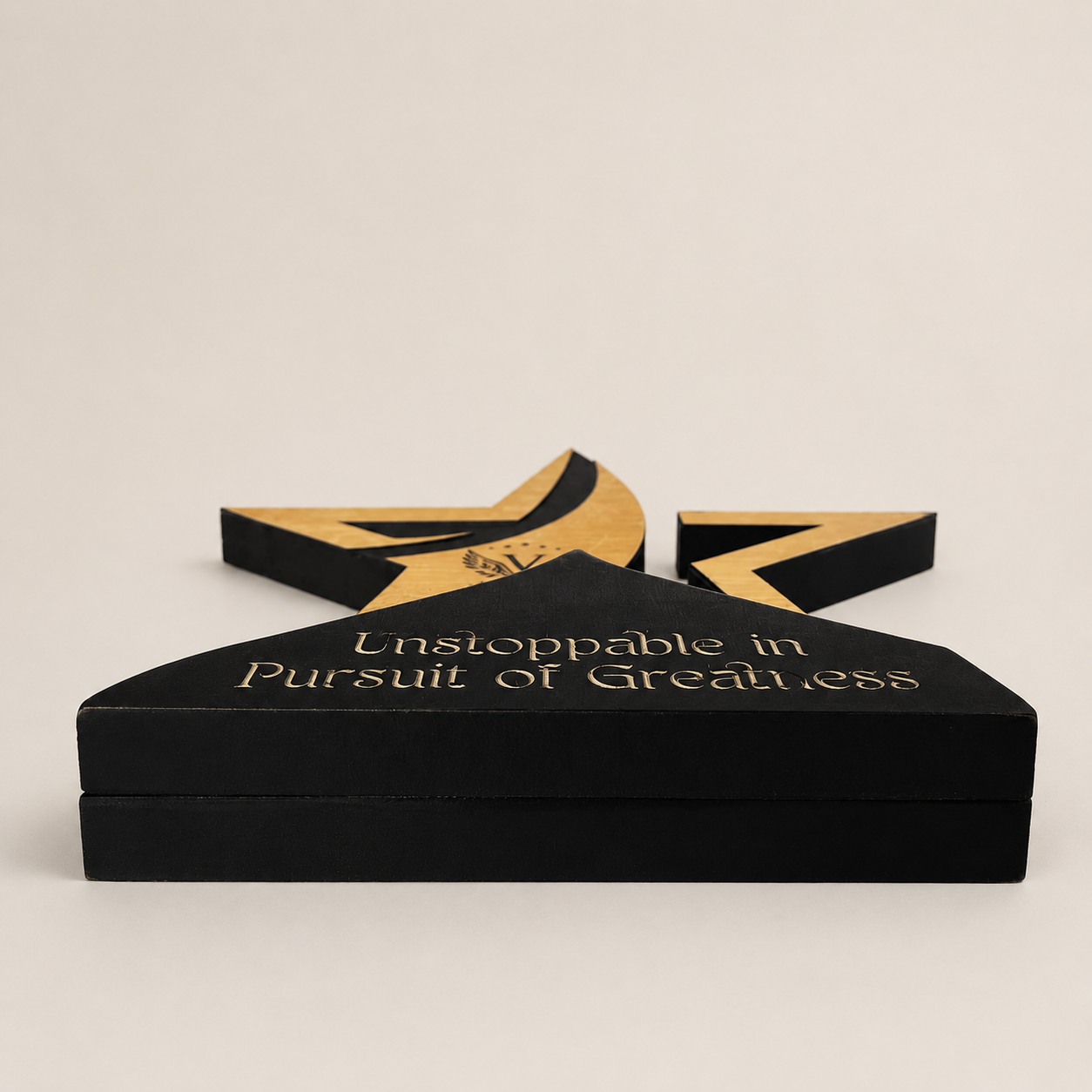 Custom Star Performer Awards - Wood & Acrylic Trophy