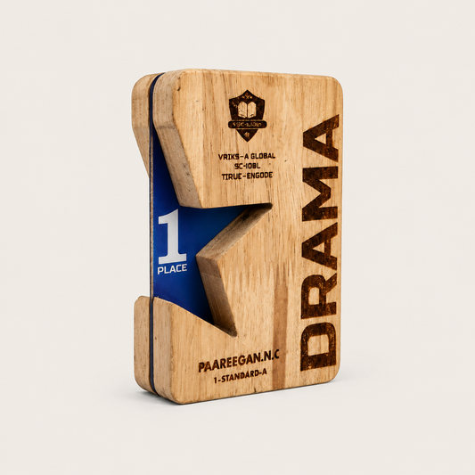Dramatic Excellence Award - Wooden Trophy