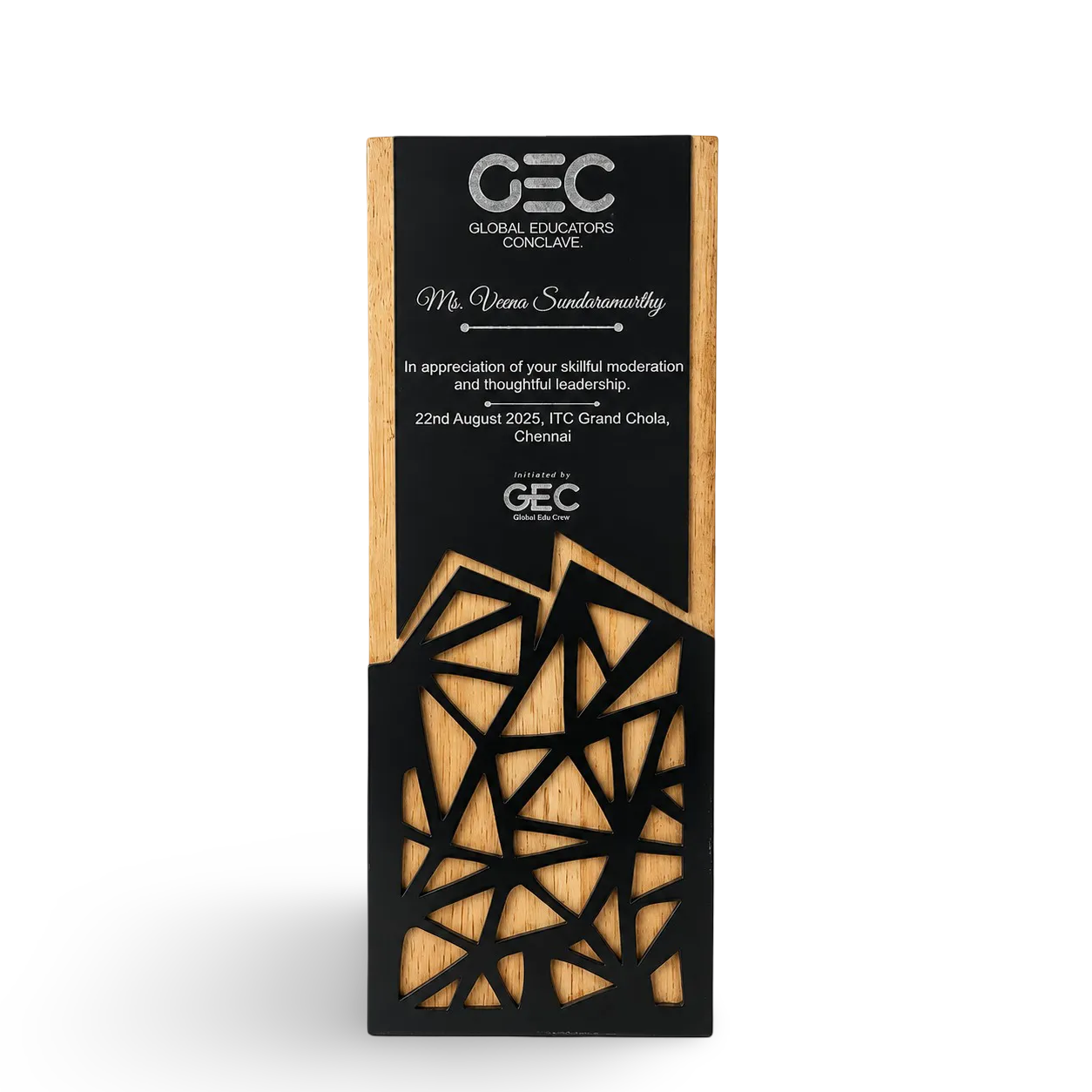 Wooden Corporate Trophy | Buy Premium Recognition Award India