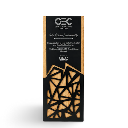 Wooden Corporate Trophy | Buy Premium Recognition Award India