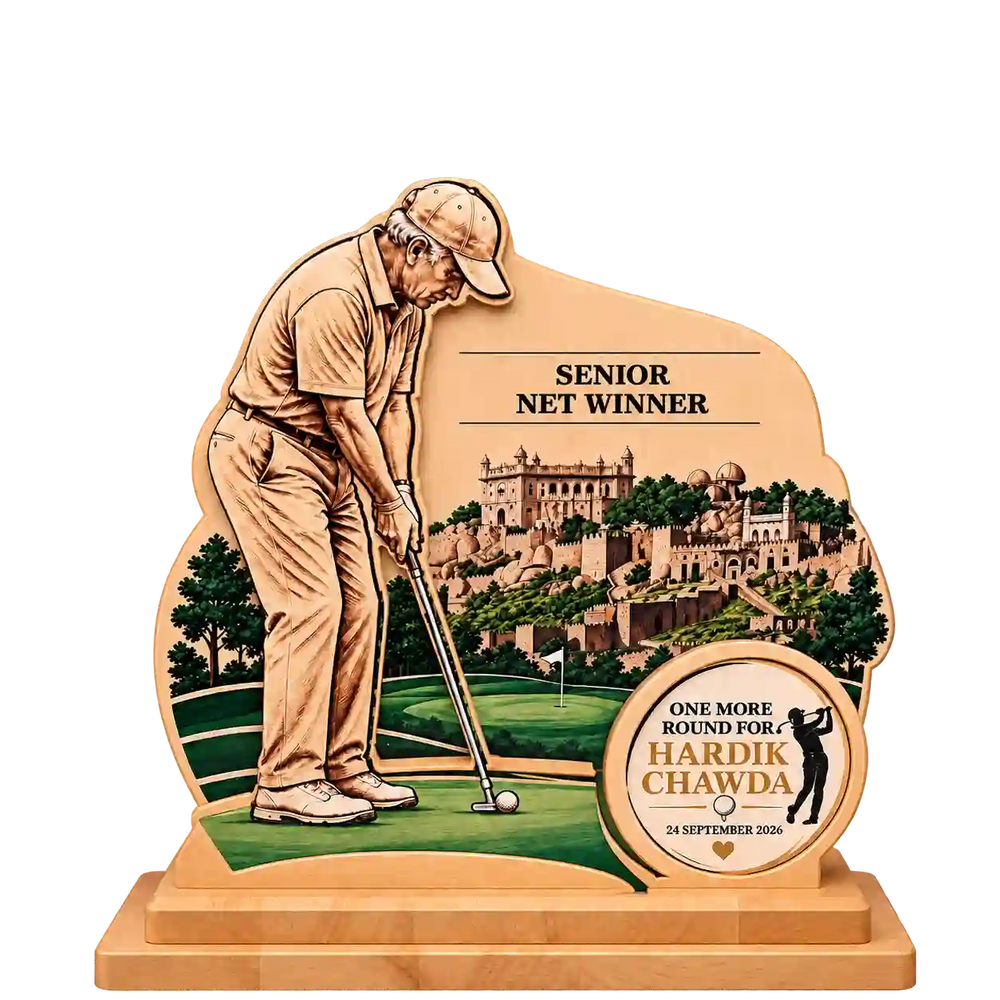 Senior Net Winner Golf Trophy