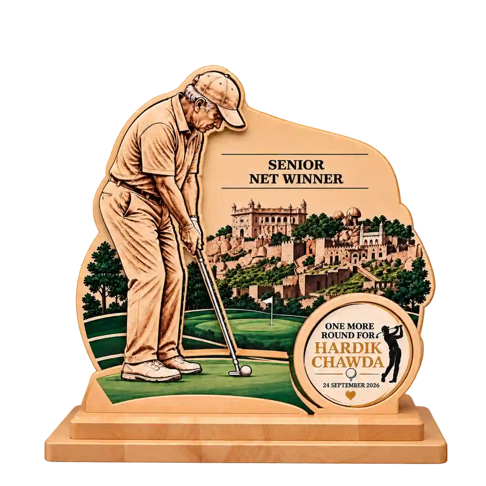 Senior Net Winner Golf Trophy