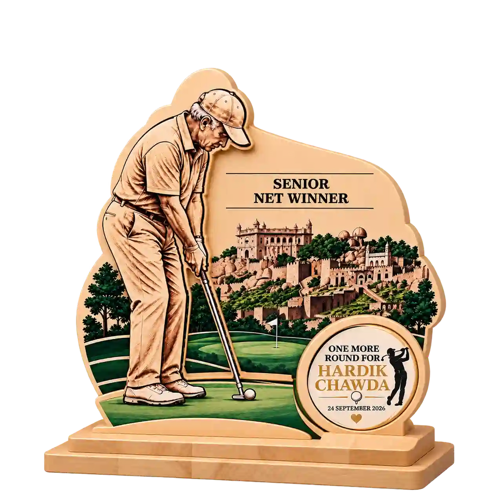 Senior Net Winner Golf Trophy