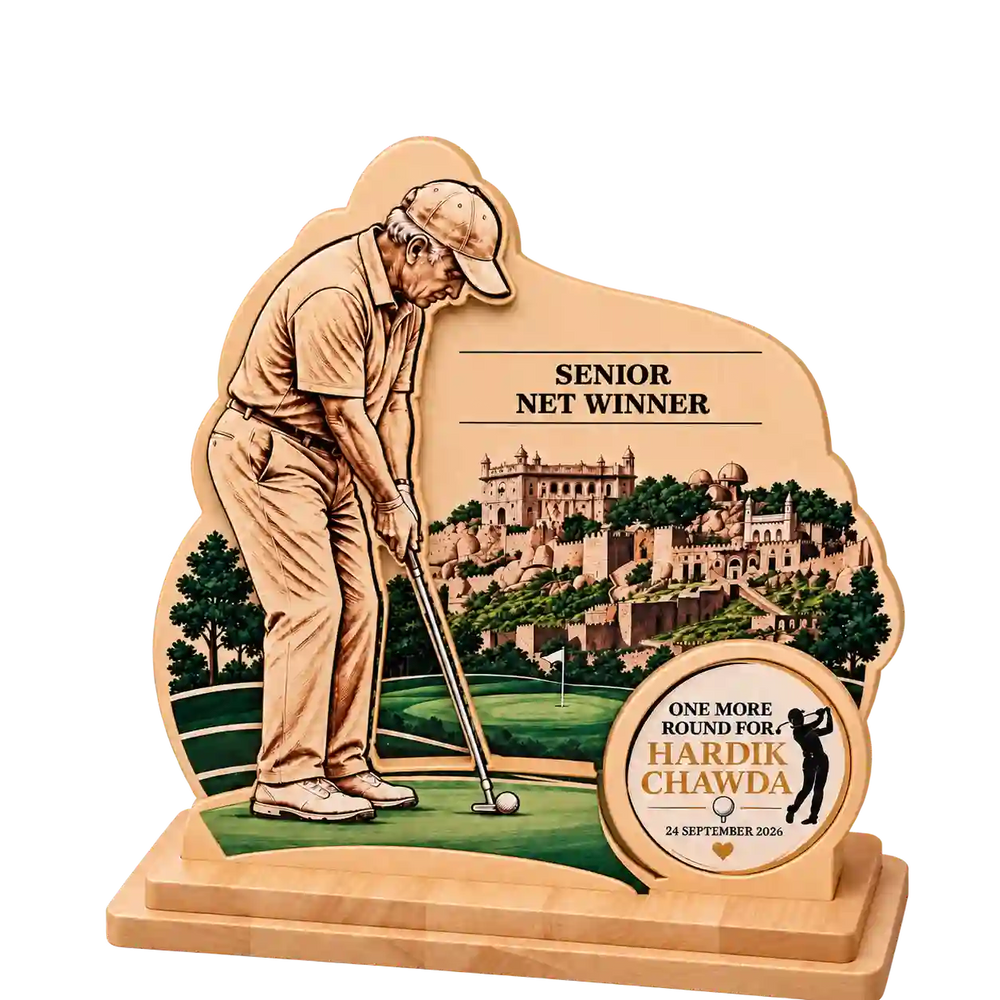 Senior Net Winner Golf Trophy