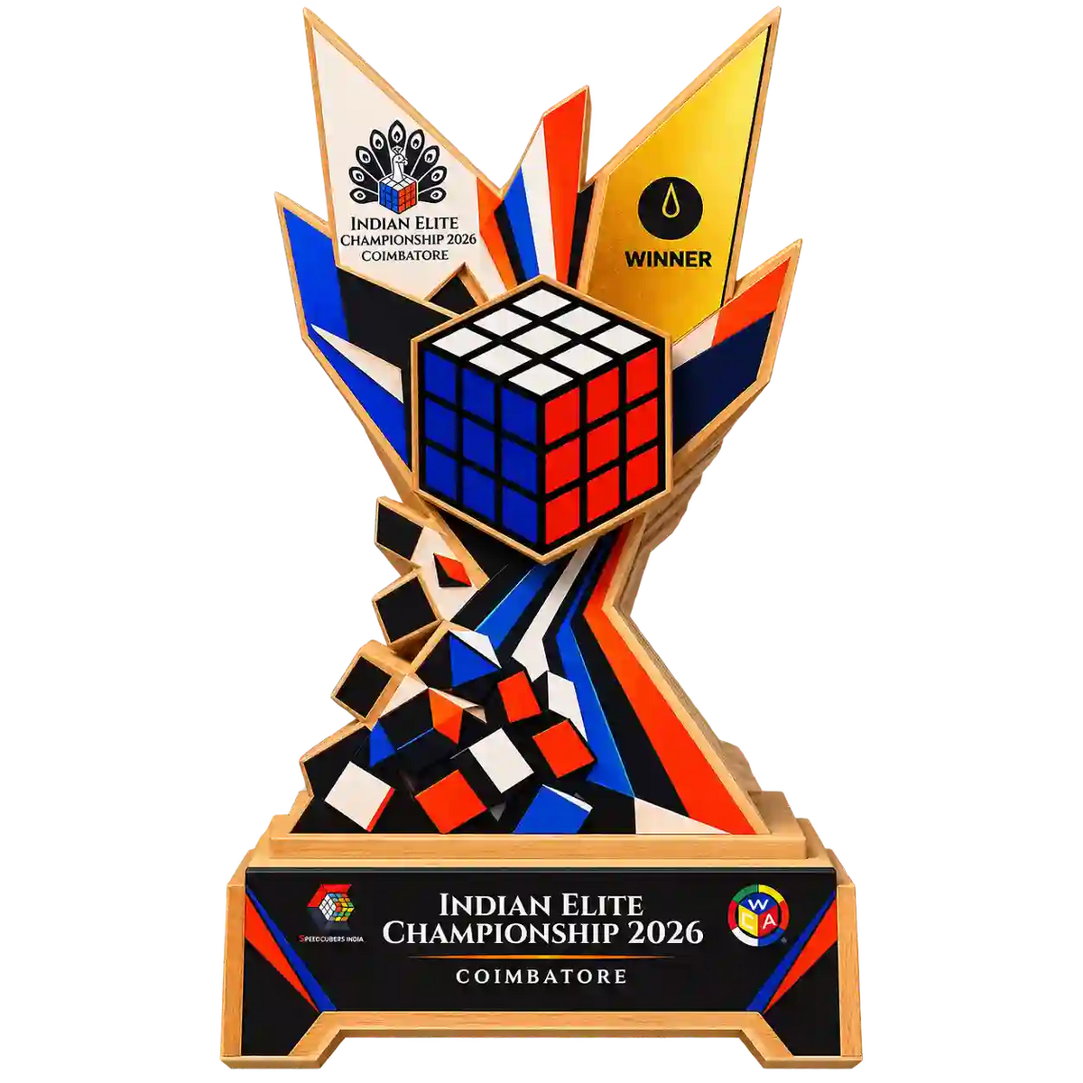 Cube Trophy – Customized Championship Award