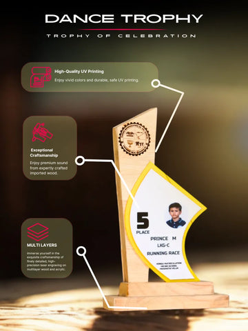 Premium Running Race Trophy & Awards - Tamil Nadu Trophy Shop | EcoTrophy