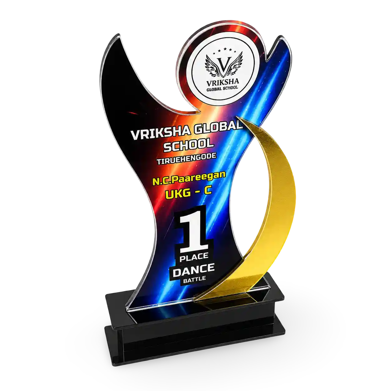 Customized dance award acrylic annual day school college India