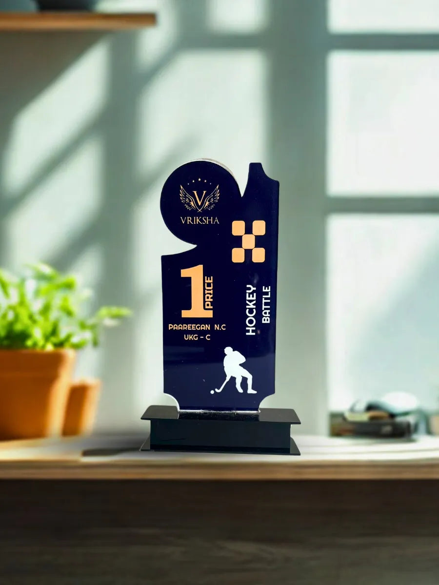 Premium Hockey Trophy - Symbol of Excellence in Hockey, Tamil Nadu - EcoTrophy