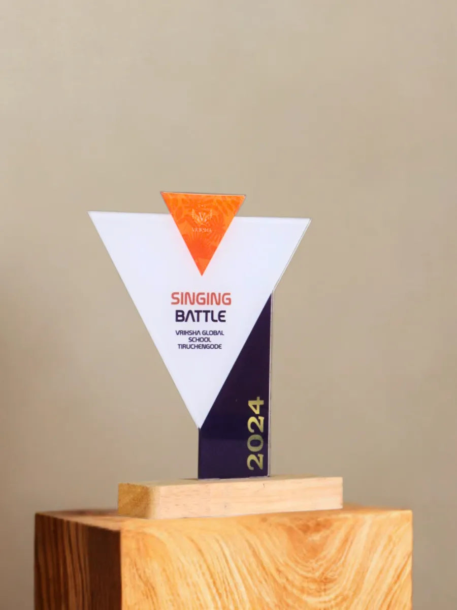 Premium Singing Trophy & Music Awards - Tamil Nadu Trophy Shop | EcoTrophy - EcoTrophy