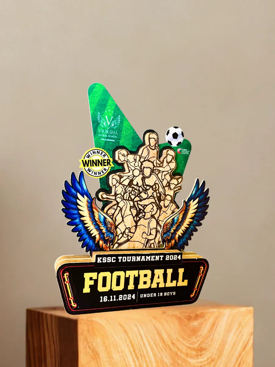 Premium Football Champion Trophy Tamil Nadu | Victory Awards Shield Trophy Shop