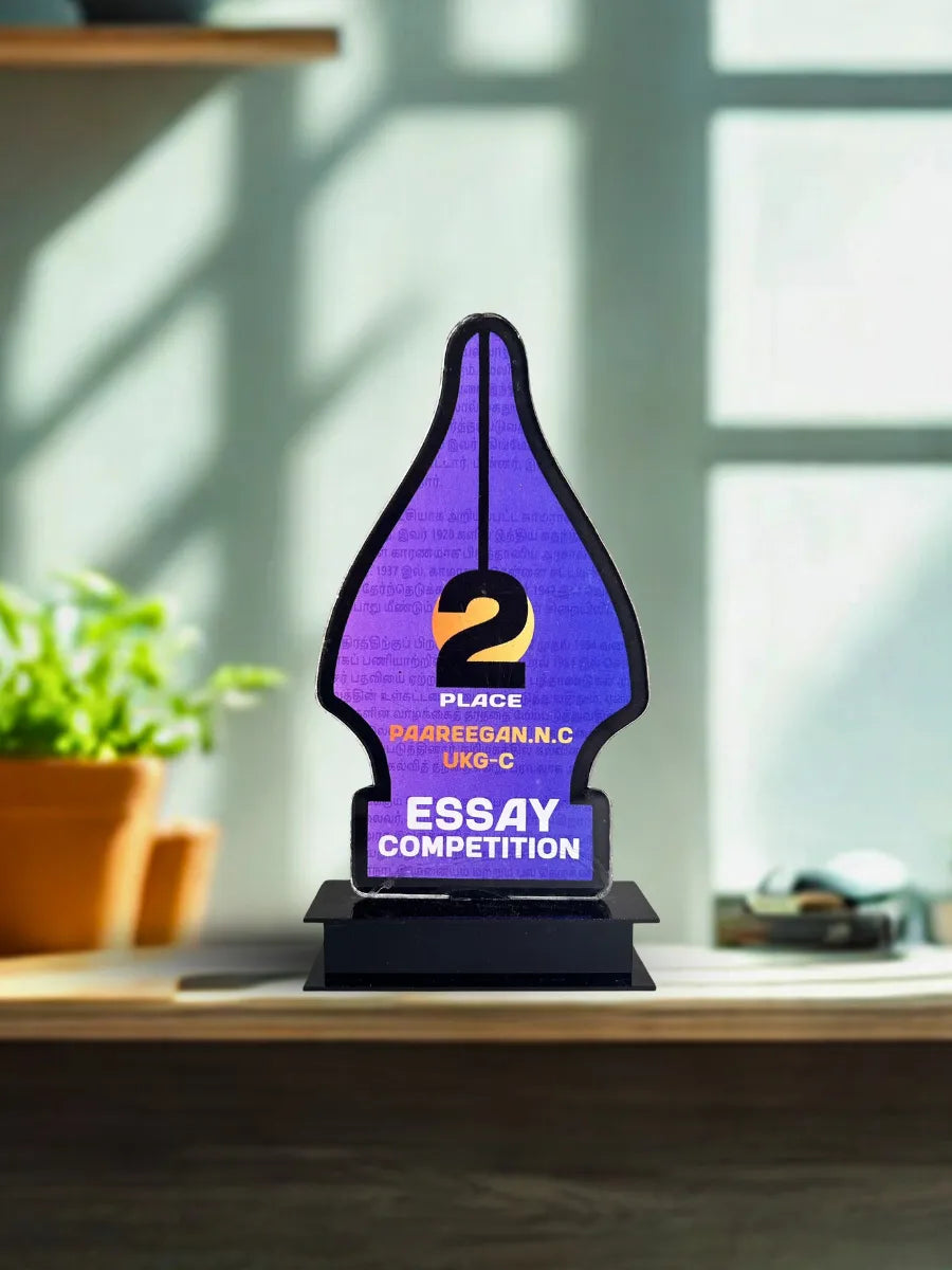 Tamil Nadu Pride Essay Competition Trophy Shield Award Momento