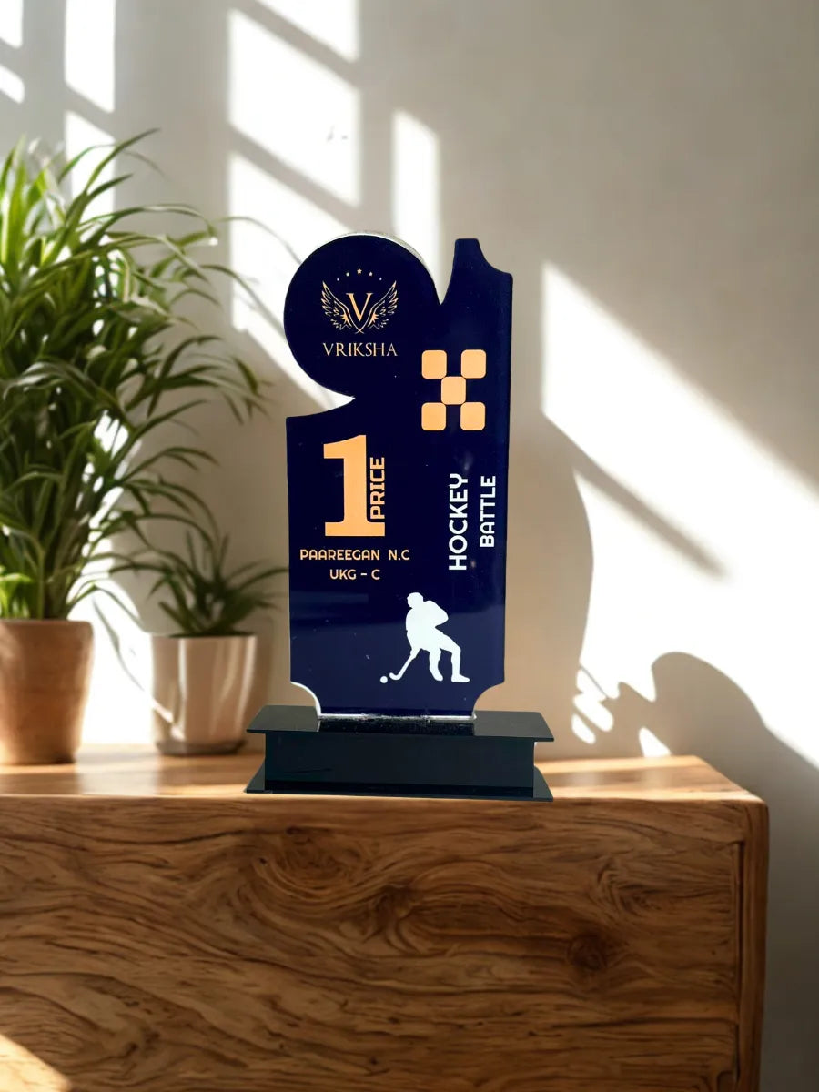 Premium Hockey Trophy - Symbol of Excellence in Hockey, Tamil Nadu - EcoTrophy