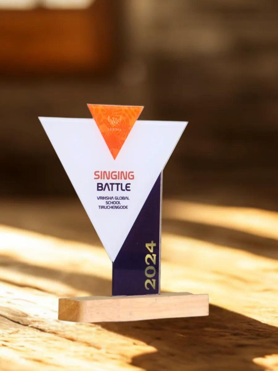 Premium Singing Trophy & Music Awards - Tamil Nadu Trophy Shop | EcoTrophy - EcoTrophy