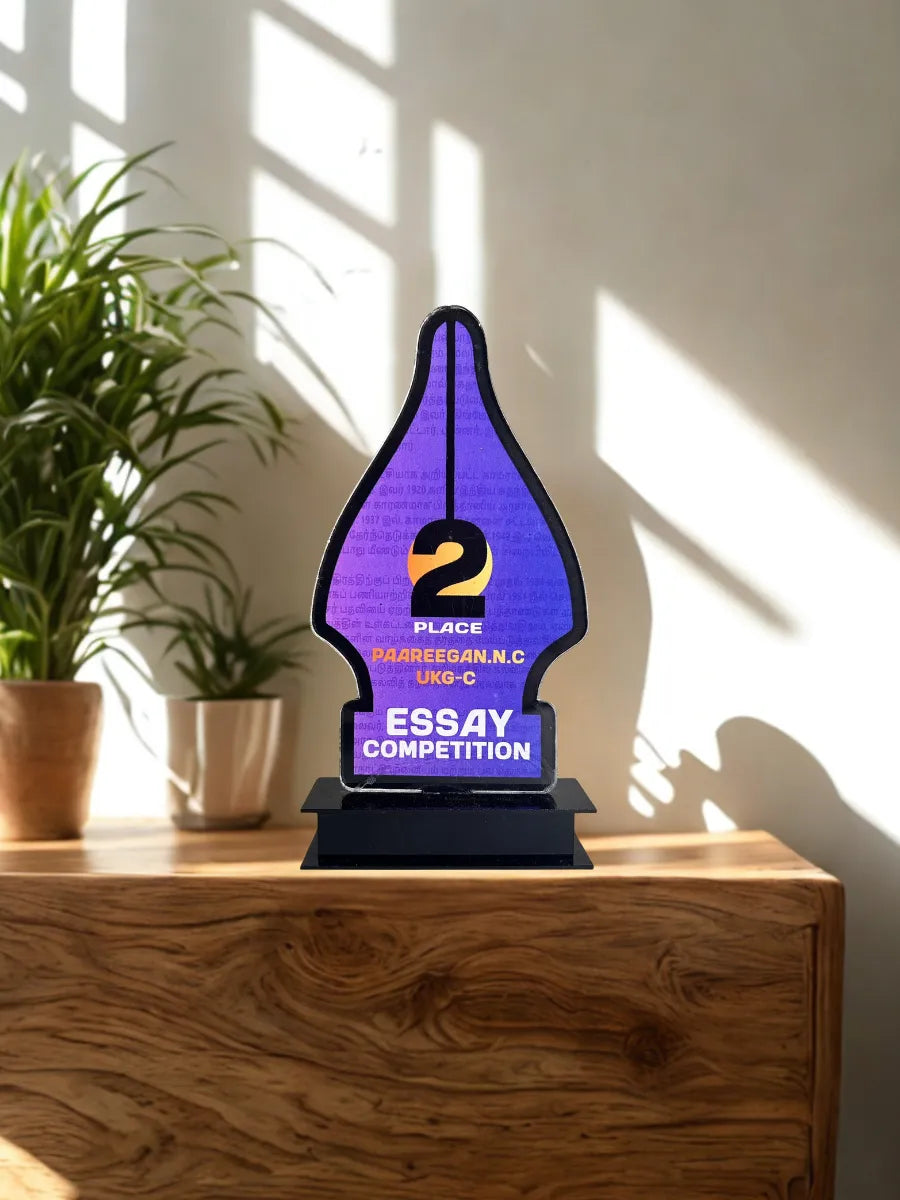 Tamil Nadu Pride Essay Competition Trophy Shield Award Momento