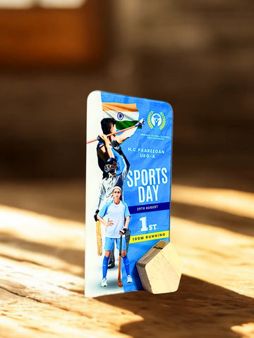 Sports Day Trophy | Personalized Acrylic Award | Top Performer Prize - EcoTrophy