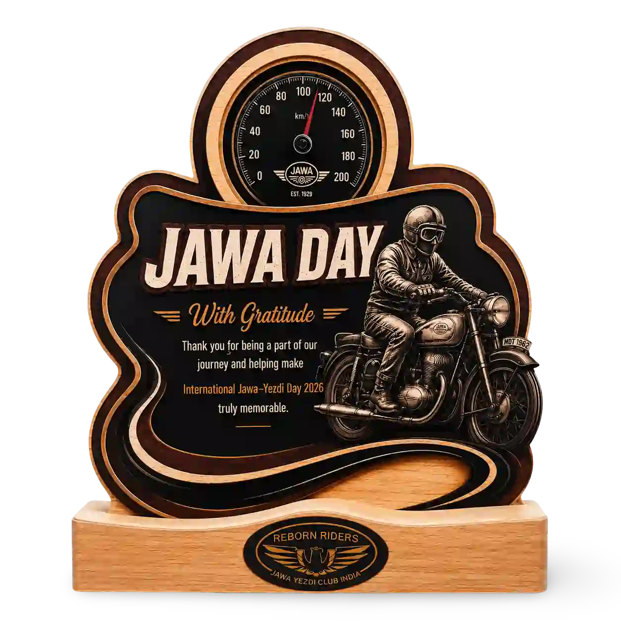 Riders Trophy – Custom Engraved Motorsport Award by EcoTrophy