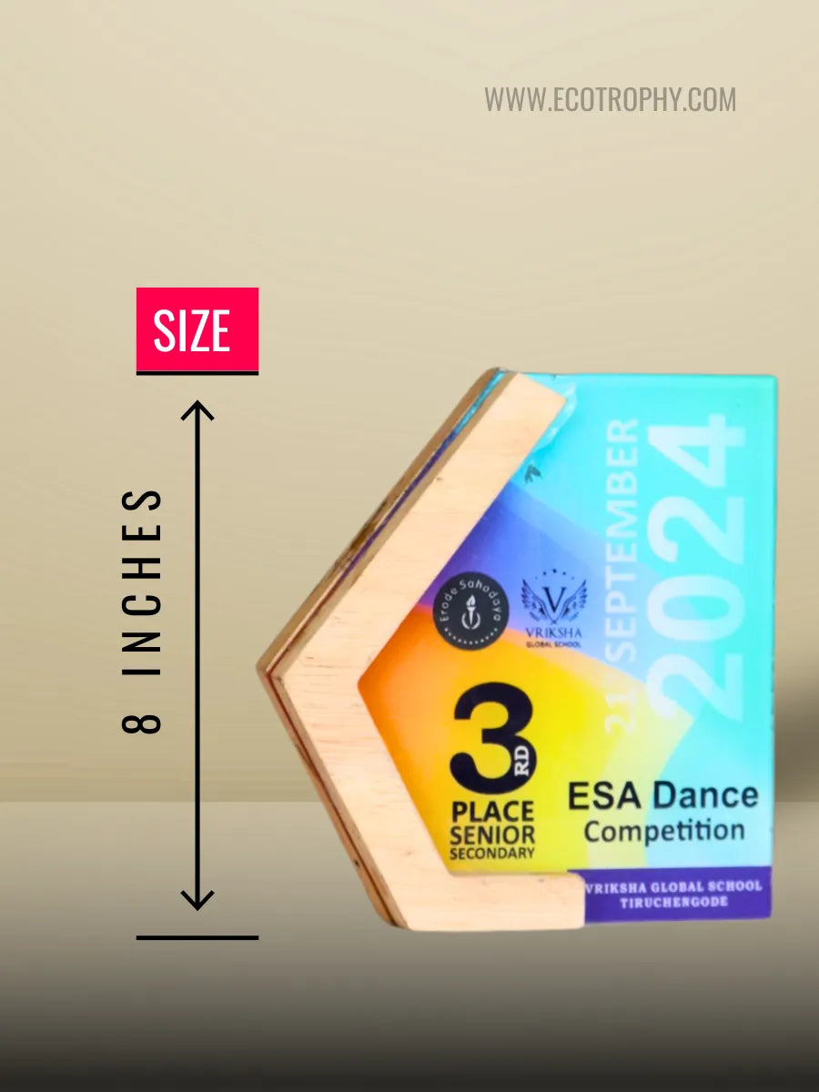 Elite Dance Trophy - Premium Award Shield | Trophy Shop Tamil Nadu - EcoTrophy