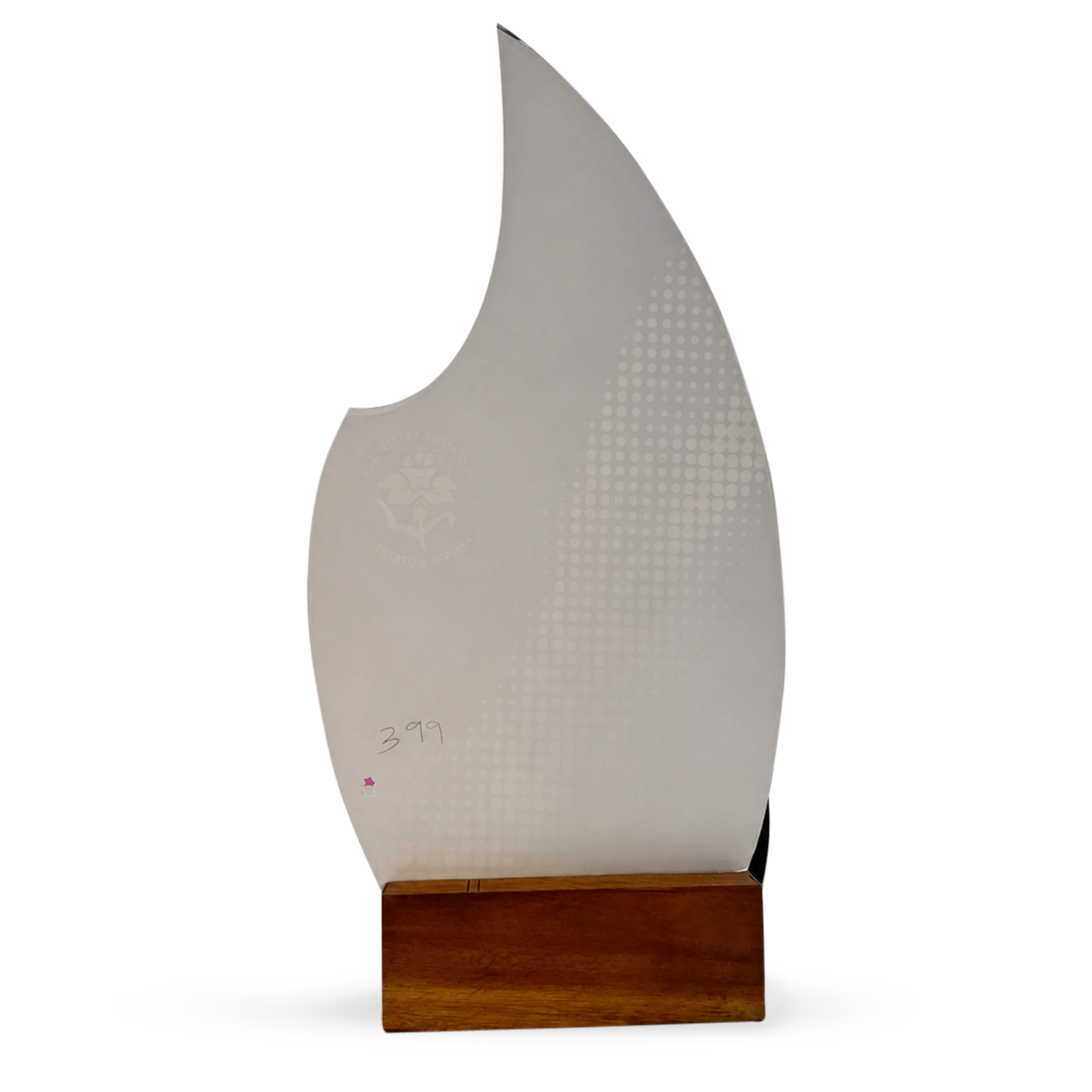 Annual-day dance trophy shown in 8, 9 and 10 inch size options