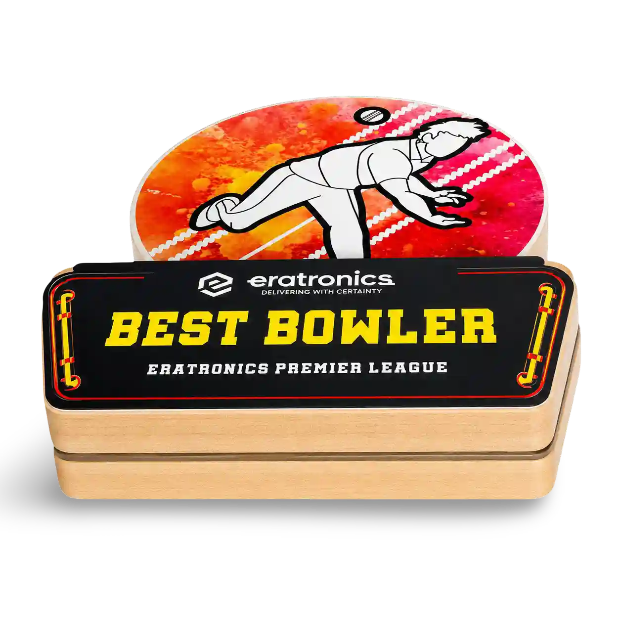 Cricket tournament trophy best bowler bulk order custom engraving India