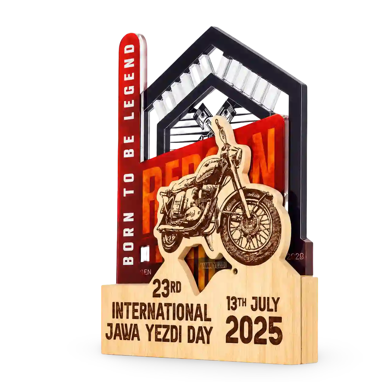 Bike-race winner trophy for cycling club and championship events