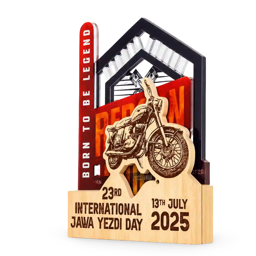 Bike-race winner trophy for cycling club and championship events