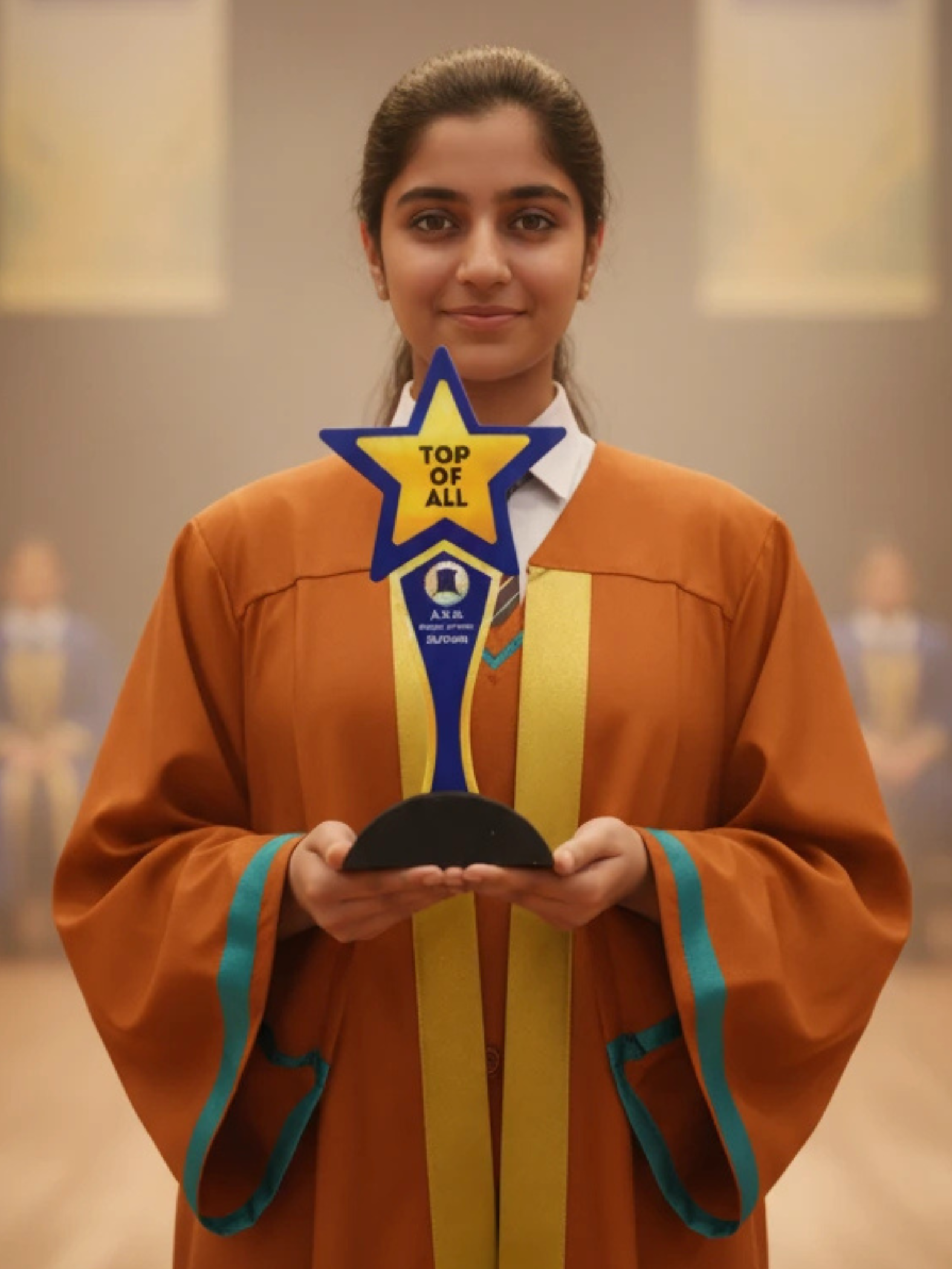 Top of All Trophy - Overall Champion Award in presentation setting demonstrating award ceremony use