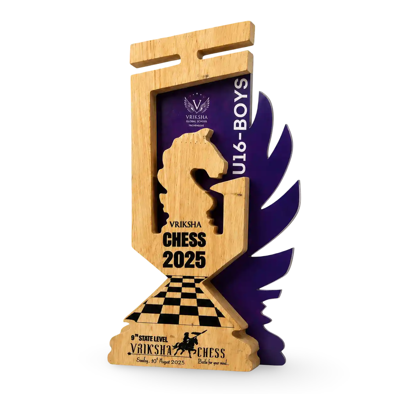 Chess tournament trophy custom engraved 8 inch 10 inch 12 inch India
