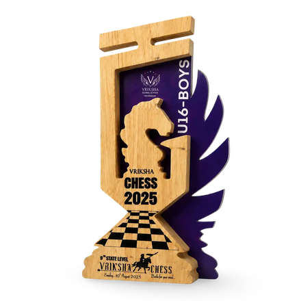 Chess Trophy India – Premium Chess Tournament Award