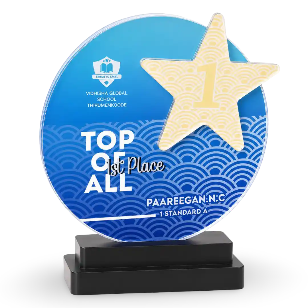 Crystal Award – Star Design Premium Trophy