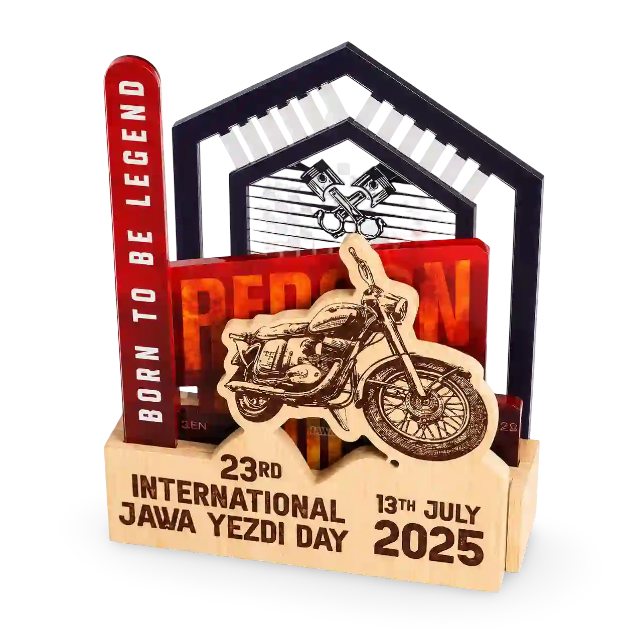 Custom cycle trophies prepared for cycling-club and race-organiser orders