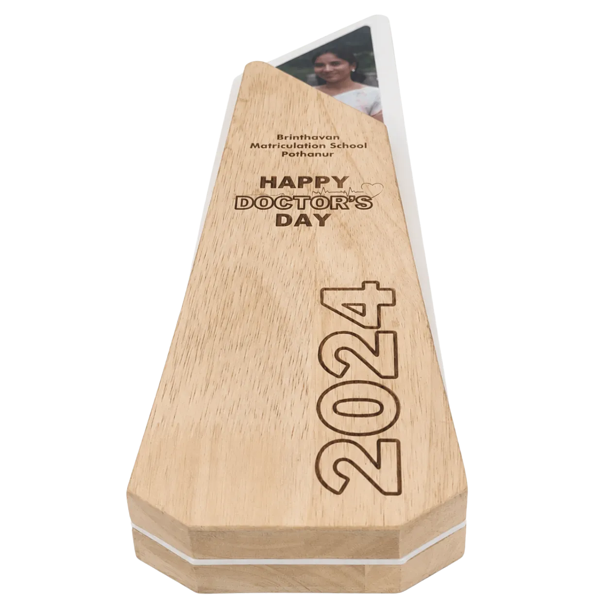 Doctor appreciation trophy for hospitals and healthcare events