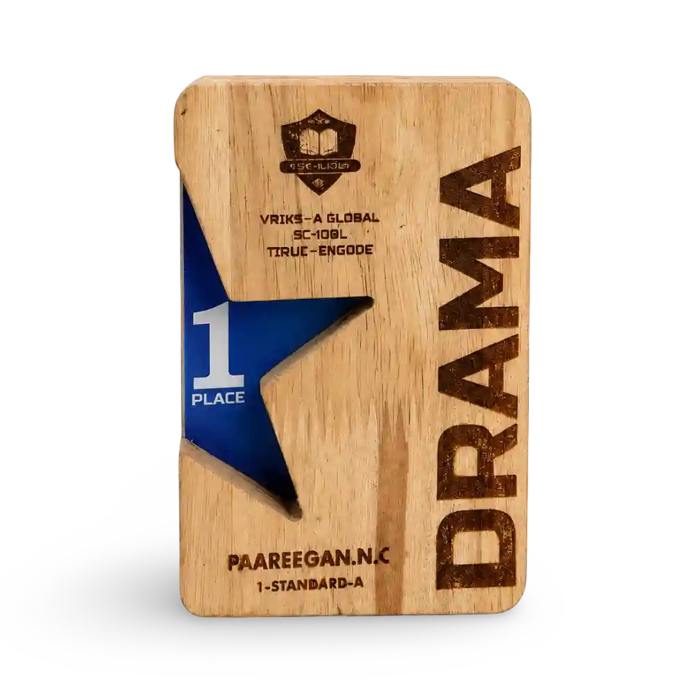 Drama Trophy India – Dramatic Excellence Award & Wooden Theatre Trophy