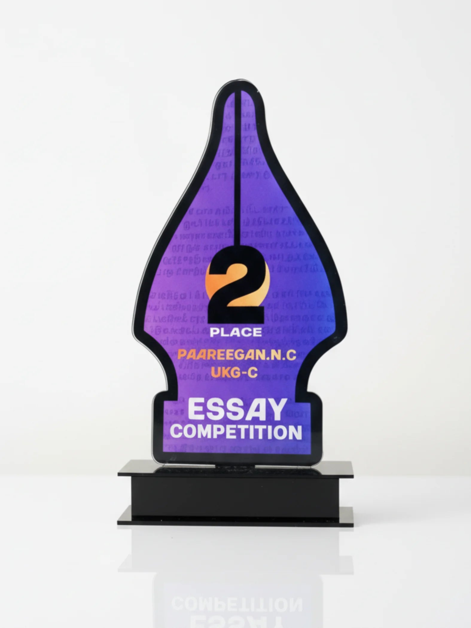 Essay Trophy Academic Award 2025 - Premium competition trophy for writing contests and literary honors