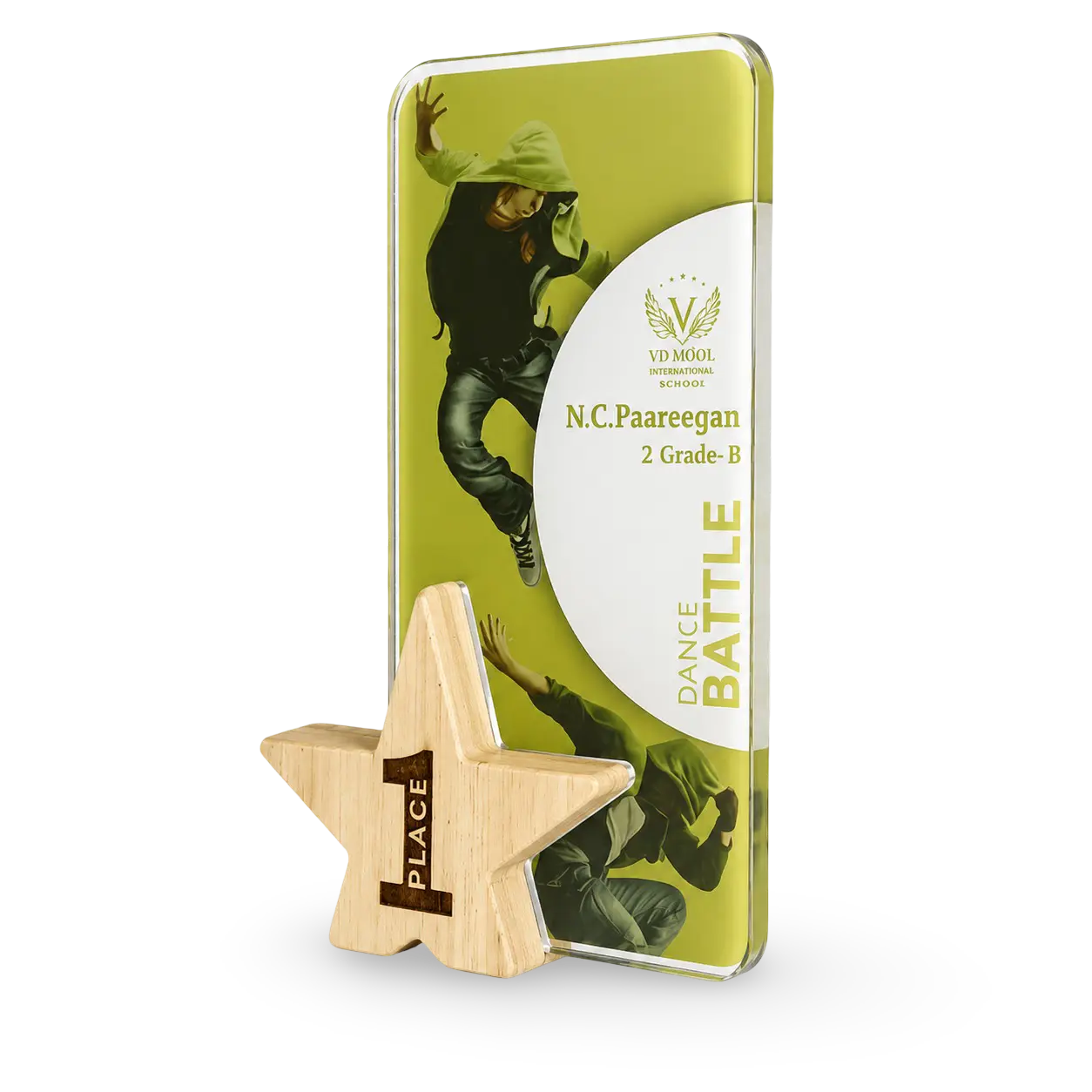 Dance battle trophy hip hop breakdance custom engraved India
