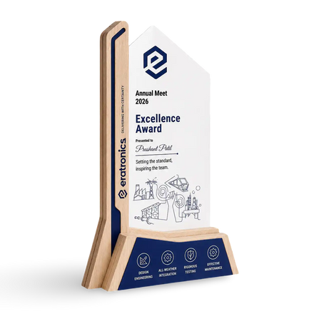 Employee Excellence Award | Custom Wooden Trophy