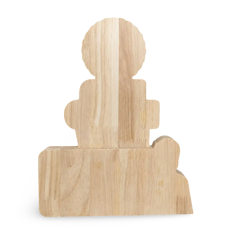 Wooden memento trophy Rotary club community service award custom engraved India	