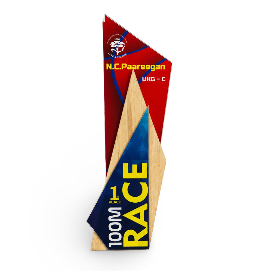 Running race trophy India athlete award marathon EcoTrophy