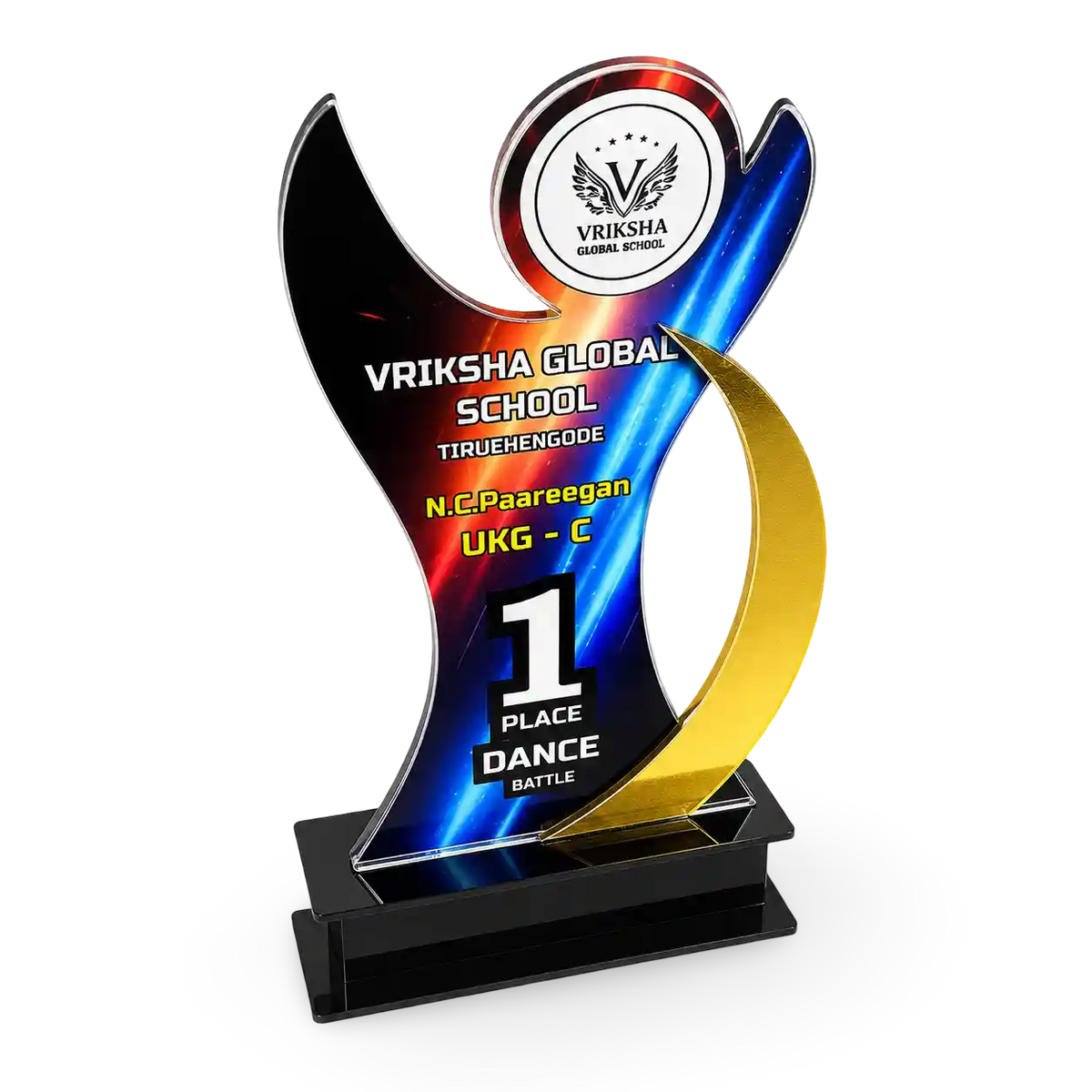 Customized dance award acrylic annual day school college India