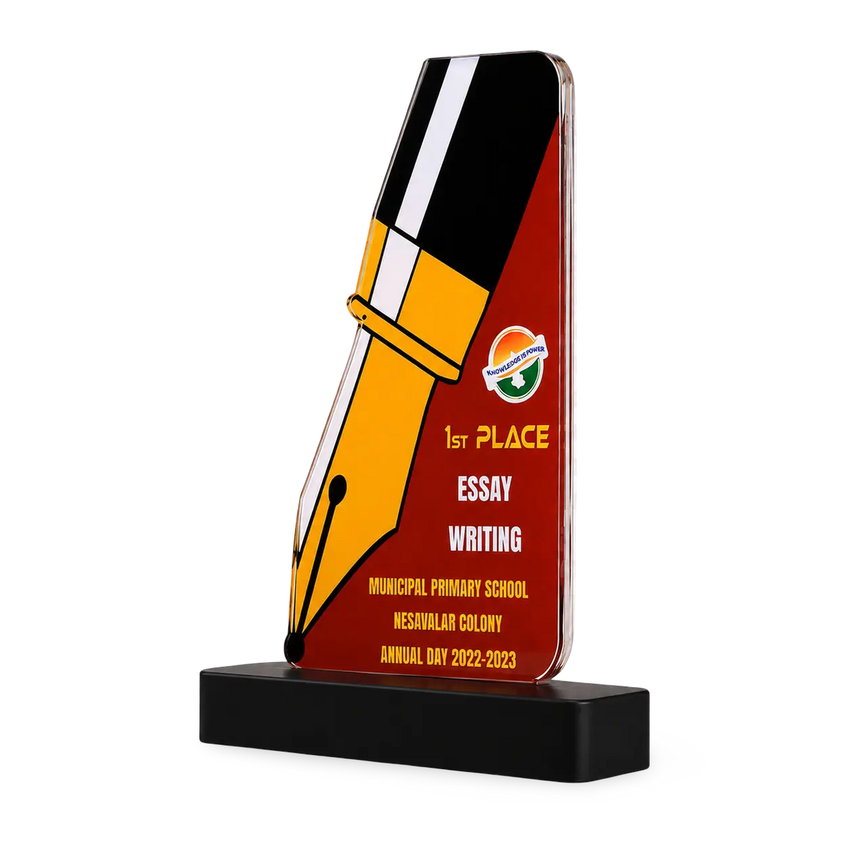 Essay writing trophy school college literary fest competition India