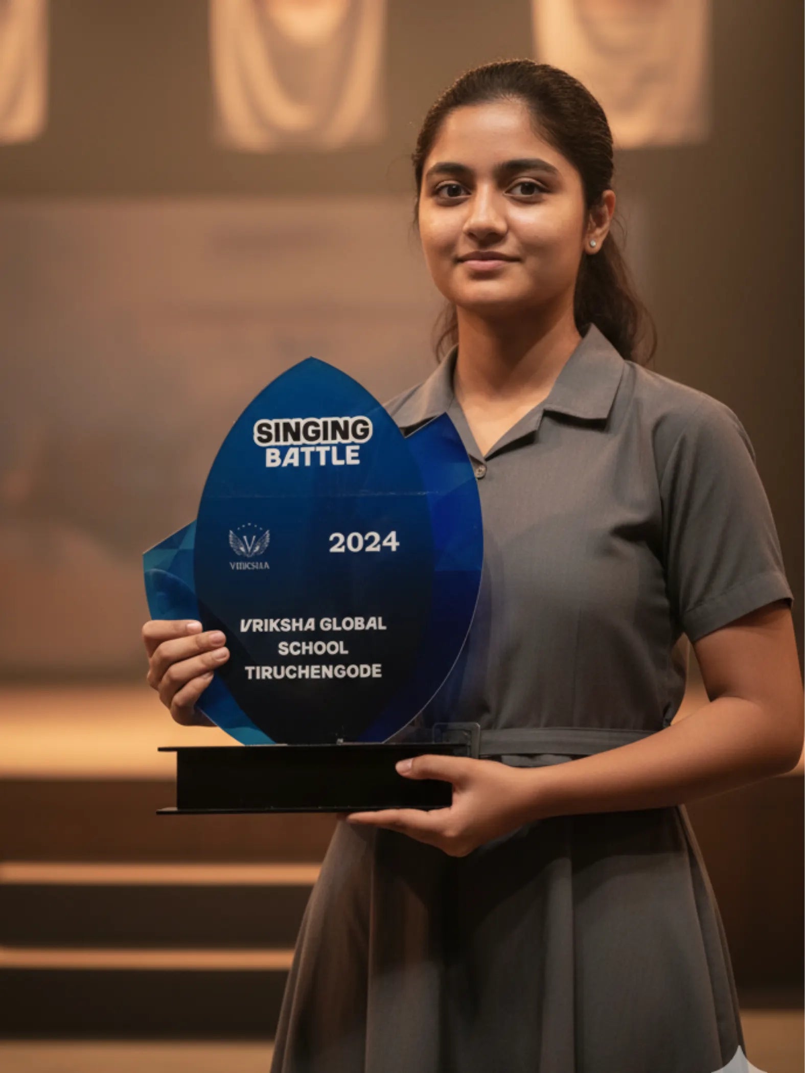  Singing Competition Trophy 2025 - Premium online award for vocal performances and music contests